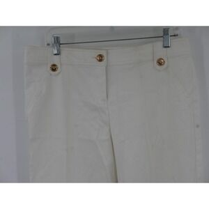 Cache Trousers Pants White Stretch Twill Bootcut Dress Work Casual Women's 12